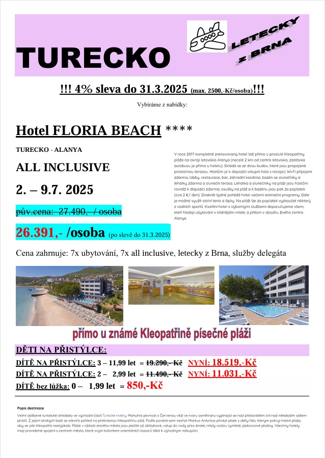 TURECKO - FLORIA BEACH